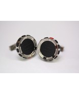 HUBLOT Black Rubber Polished Titanium H Logo Round Cufflinks 20mm BM.05.NX - $1,278.32 CAD