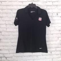 Nike Golf Dri-Fit Shirt Women&#39;s Large Black Embroidered Logo - £11.09 GBP