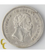 1860-G Italian States Emilia 50 Centesimi (Very Fine+) Provisional Coina... - $1,465.40 MXN