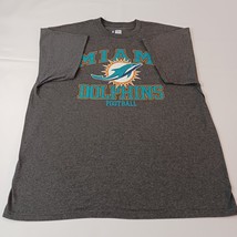 NFL Team Apparel Miami Dolphins Men's Gray Short Sleeve Graphic T-Shirt Size XL image 8
