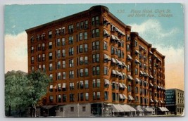 Chicago IL Plaza Hotel Clark St 1913 Davidson Family Long Pine NE Postcard A36 - £5.55 GBP