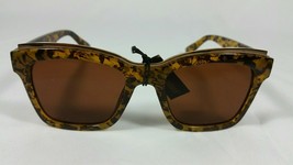 Coco + Carmen Mary Kate Brown Tortoise Acrylic and Metal Sun Glasses - £31.38 GBP