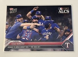 Texas Rangers* - 2023 MLB TOPPS NOW Card 1039 - Limited Edition MLB ALCS... - $9.49