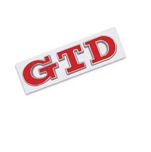 3D Metal GTD Logo Rear Boot Trunk Emblem Badge Decals for VW Polo Golf 5... - $20.99