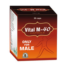 Natural Energy Booster Supplement For Men To Increase Stamina 30 Vital M-40 Caps - £20.33 GBP