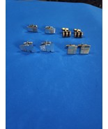 4 Pairs of Vintage Silver and Gold Tone Cufflinks. - $34.46 CAD
