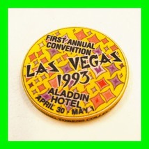 Vintage Casino Chip - 1st Aladdin 1993 Las Vegas ANA CC &amp; GTCC Convention - £15.76 GBP