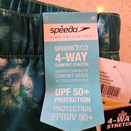 Speedo Swim Shorts Womens M Blue Tie Dye UPF 50+ Surf Beach Volleyball Bottoms Item image 3