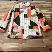 Black History Month Gee’s Bend Target Quilted Jacket Cream/Orange XS New! - $42.74