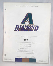 Inaugural Arizona Diamondback Baseball Club Logo And Color Chart - £14.42 GBP