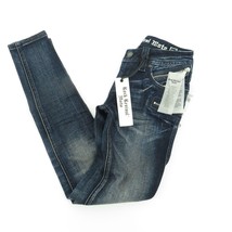 Rock Revival Skinny Zip Moto Jeans Med Blue 24 NWT - £36.47 GBP