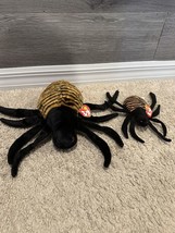 Ty Beanie Baby &amp; Beanie Buddy Spinner The Spider Toy With Tags Retired Rare VTG - £12.14 GBP