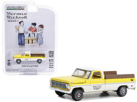 1967 Ford F-100 Pickup Truck Yellow and White with Yellow Interior &quot;Farm... - £17.87 GBP