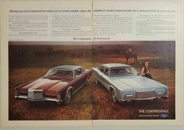 1971 Print Ad Lincoln Continental 4-Door &amp; Continental Mark III - £12.46 GBP