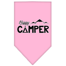 Happy Camper Screen Print Bandana Light Pink Small - £9.11 GBP