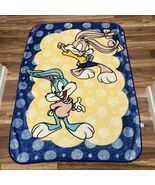 Vintage Tiny Toon Adventures Looney Tunes Babs Buster Bunny Throw Blanket Fleece - $1,728.59 MXN