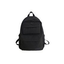 New Waterproof Nylon Women Backpack 2022 Solid Color Casual Backpack For Teenage - £22.61 GBP