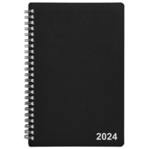 2024 Staples 5&quot; x 8&quot; Weekly &amp; Monthly Planner Black (ST21490-24) - £32.04 GBP