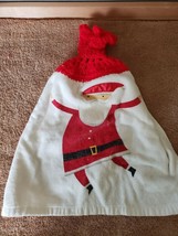 Christmas Dish Towel Santa Claus Crocheted Hanger Free Shipping - £7.90 GBP