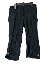 Alpine Diseño Mujer Recortada Capri Senderismo Pantalones, Negro, Talla 2 - $24.74