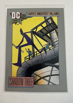 DC Comic Card 1992 Series I Earth&#39;s Mightiest Villains  Shadow Thief  #106 - £1.56 GBP