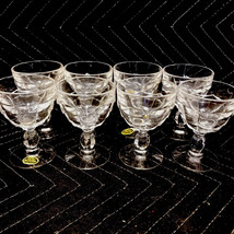 Set Of 8 Cambridge Cascade Crystal Cocktail /Champagne Glasses - £26.40 GBP