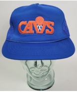 Vintage Cleveland Cavs Cavaliers Blue Mesh Snapback Hat Cap Nova UII M/L - $34.65