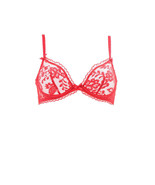 AGENT PROVOCATEUR Womens Bra Lace Elegant Non Padded Red Size UK 32B - £122.98 GBP