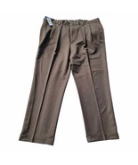 Van Heusen Flex Straight Fit Stretch Dress Pants 40x30 Brown - $37.42 CAD