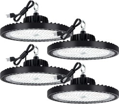 4 Pack Ufo Led High Bay Light, 200W Led High Bay Light, 5000K Led Shop, Garage - £177.60 GBP