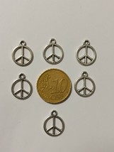 Jewelry Bead, 16ud Peace Symbol Charm. Bracelet bead.-
show original tit... - £1.50 GBP
