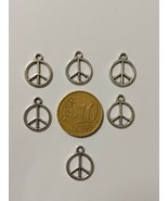 Jewelry Bead, 16ud Peace Symbol Charm. Bracelet bead.-
show original tit... - £1.51 GBP