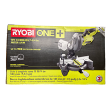 FOR PARTS - Ryobi One+ 18V 7-1/4 In. Compound Miter Saw P553 (Tool Only) - $79.99