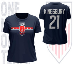 Aubrey Kingsbury US Soccer Team FIFA World Cup Women&#39;s Navy T-Shirt - $29.99+