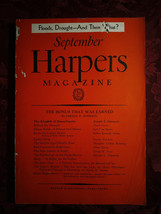 Harper&#39;s September 1936 Carl Van Doren Gustav Eckstein Ira Wolfert Elmer Davis - £6.94 GBP