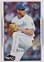 Ryan Braun Kansas City Royals Pitcher 2007 Upper Deck ROOKIE Card # 22 Near Mint - $1.43