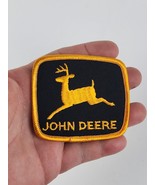 Rare John Deere Embroidered Patch Unused for Hat Vest Jacket Black &amp; Yel... - £18.92 GBP