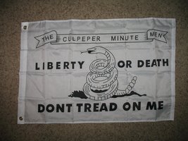 Gadsden Culpeper Liberty Or Death White Don&#39;t Tread On Me 2x3 2&#39;x3&#39; Polyester Fl - £3.56 GBP