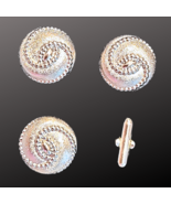 Blanket Pin Number Holder Horse Show Number Set Silver Swirl - $37.03 CAD