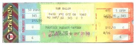 Van Halen Untorn Ticket Stub October 8 1982 New York City Madison Square... - £27.68 GBP