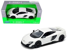 McLaren 675LT Coupe White 1/24-1/27 Diecast Model Car by Welly - $36.26