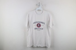 Vtg Abercrombie &amp; Fitch Mens Medium Distressed Spell Out Short Sleeve T-Shirt - £27.20 GBP