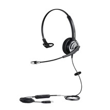 Single Side Usb Computer Headset With Noise Cancelling Microphone For Pc Mac Lap - £53.48 GBP