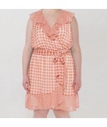 LAUREN CONRAD WOMEN&#39;S 4X Spring Brunch Dress Sleeveless Chiffon Checked ... - $28.43 CAD