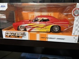 1969 Chevrolet Camaro Red W/GRAPHICS 1/24 Diecast Model Car By Jada 35029 - $45.99