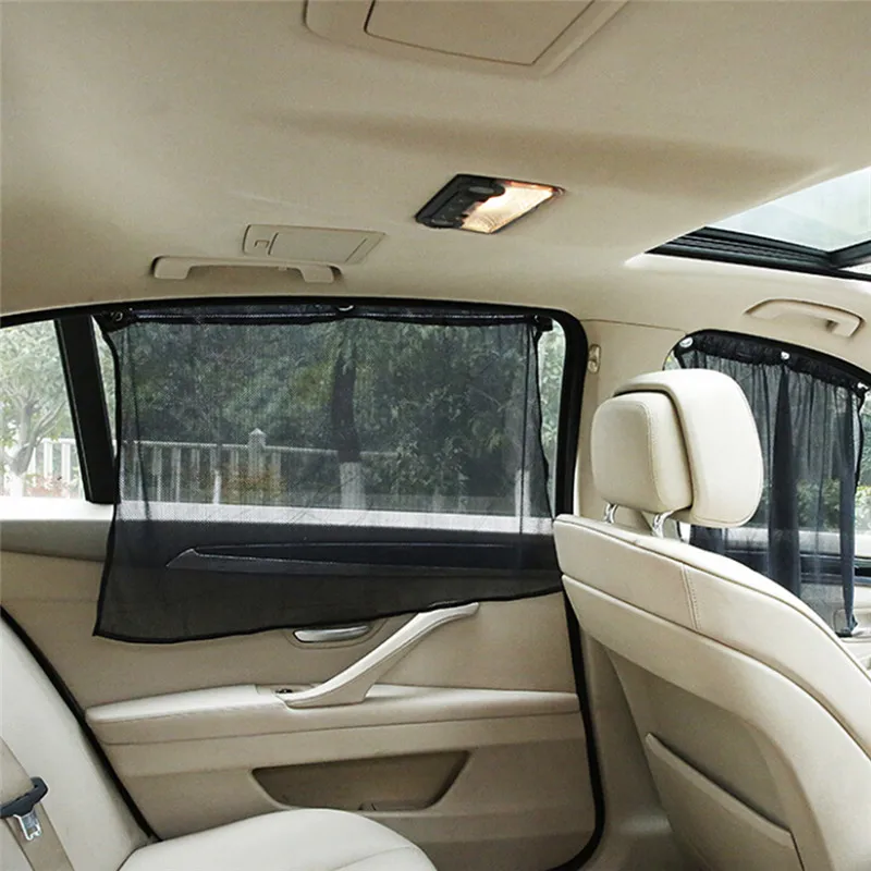 2Pcs 52 X 80cm Car Interior Side Car Window Sunshade Curtain Universal Mesh - £10.00 GBP