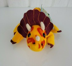 24K Fantasaurs 1997 Collection Special Effects Triceratops Plush 8.5&#39;&#39; S... - £30.96 GBP