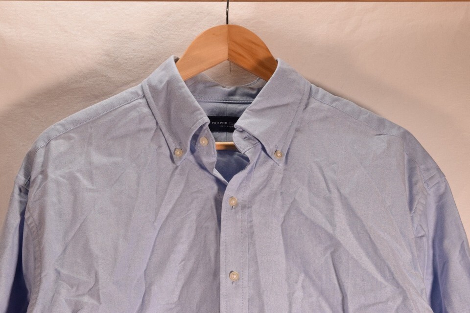 Proper Cloth Mens Button Down Shirt Blue Item image 5