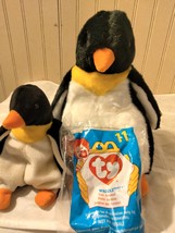 Ty McDonald&#39;s Teenies, Beanies and Buddies Waddle the Black and White Penguin Wi - £27.93 GBP