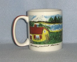 Eddie Bauer Mor Mor&#39;s Art Mug &quot;Home Sweet Home&quot; Signed - £5.58 GBP